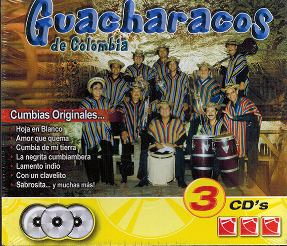 Guacharacos De Colombia (Cumbias originales 3CDs) IM-2730