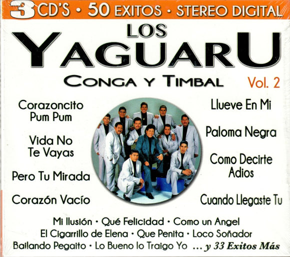 Yaguaru (3CD Vol#2 60 Exitos Conga y Timbal) CRO3C-80059 MX