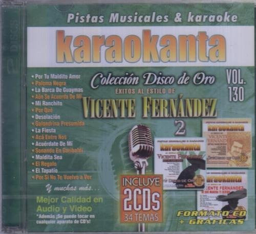 Vicente Fernandez (Vol. 130 Karaokanta 34 Temas 2CDs Jade-713020)