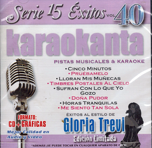 Karaokanta Exitos CD Al Estilo de Gloria Trevi Jade-1540