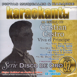 Karaokanta CD Al Estilo de Cristian Castro Jade-1792