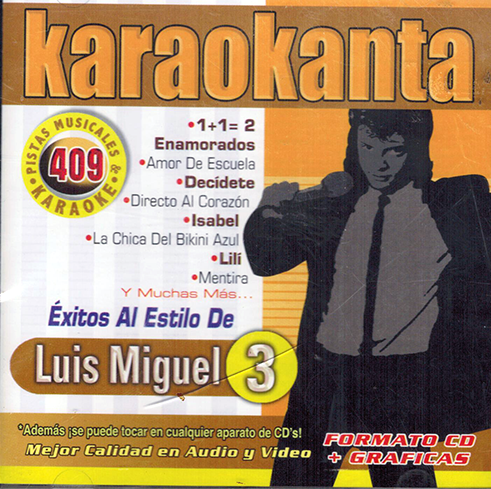 Karaokanta CD Exitos Al Estilo de Luis Miguel Jade-4409