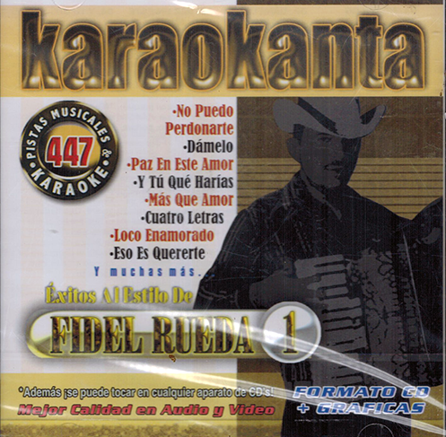 Karaokanta CD Exitos Al Estilo de Fidel Rueda Jade-4447