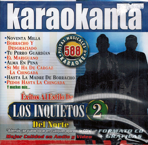 Karaokanta CD Exitos Al Estilo De Los Inquietos Del Norte Jade-4588