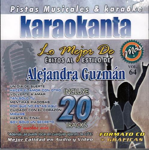 Karaokanta CD Exitos Al Estilo De Alejandra Guzman Jade-8064