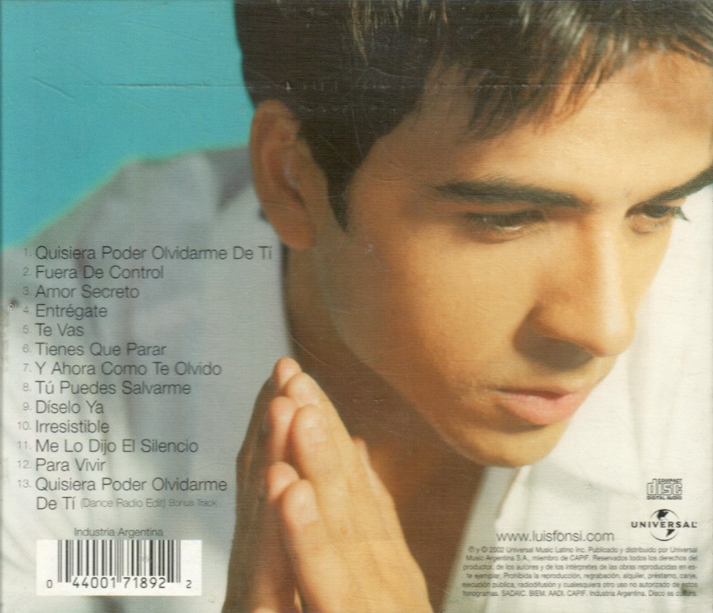 Luis Fonsi (CD Pensando En Ti) UMLUS-17189 Ob N/Az, image size:1000x860