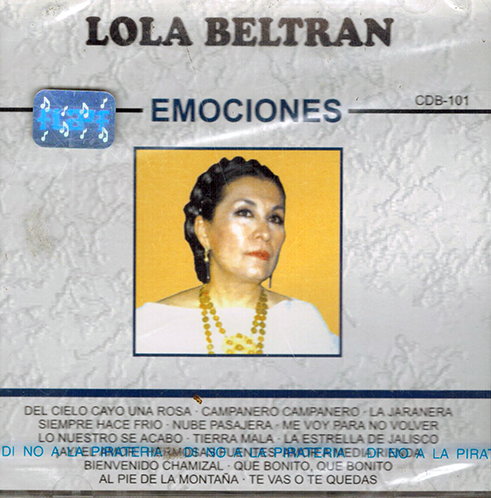 Lola Beltran  (CD Emociones) 16 Exitos CDB-101