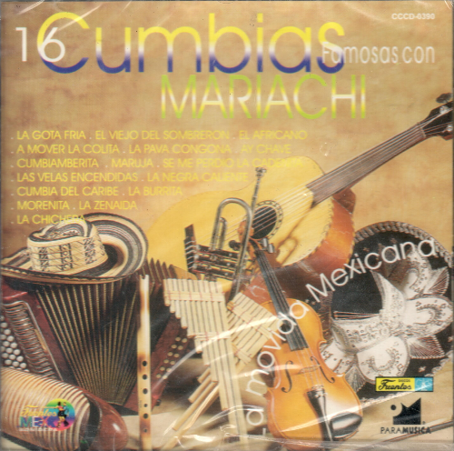 Mariachi Garibaldi (CD 16 Cumbias Famosas con El: Instrumental) CCCD-0390