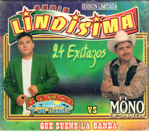 Tacuache y su Banda - El Mono de Sinaloa (24 Exitazos, 2CDs) Tncd-2395