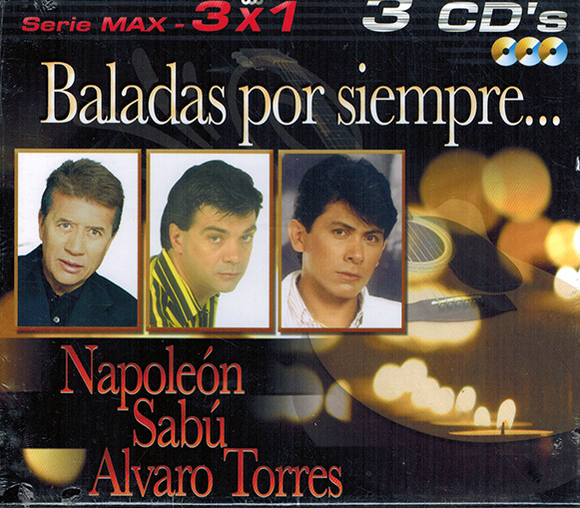 Napoleon, Sabu Y Alvaro Torres (CD Baladas Por Siempre 3CDs) Im-6049