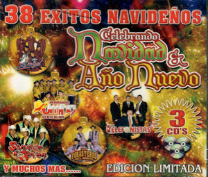 Celebrando Navidad y Ano Nuevo (3CD 38 Exitos Navidenos, Varios Grupos) 3DBCD-598 n/az