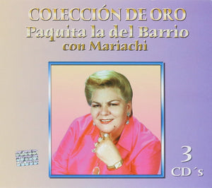 Paquita la del Barrio (3CDs Coleccion de Oro Con Mariachi Sony-829428)