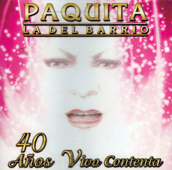 Paquita La Del barrio (CD 40 Anos Vivo Contenta) CPW-4532