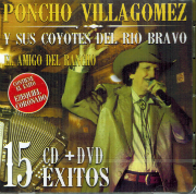 Poncho Villagomez Y Sus Coyotes Del Rio Bravo (15 Exitos CD+DVD Discos Del Bravo -868055)