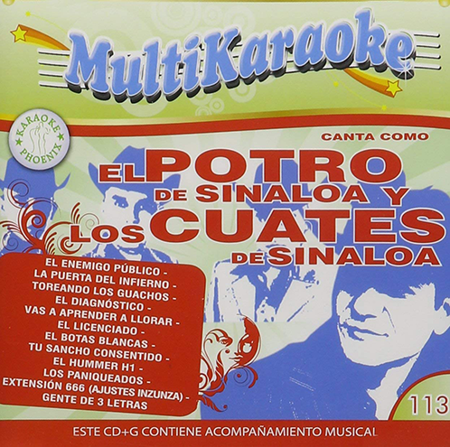 Potro De Sinaloa (CD Cuates de Sinaloa) Multikaraoke 113