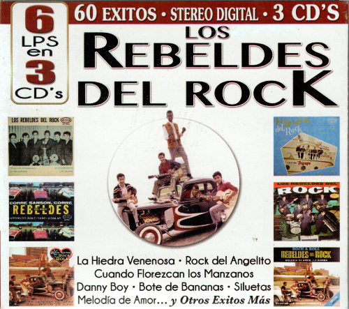 Rebeldes del Rock (6LPS en 3CDs, 60 Exitos) Cro3c-80021