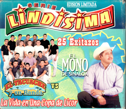 Tacuache y su Banda - El Mono de Sinaloa (25 Exitazos, 2CDs) Tncd-2394