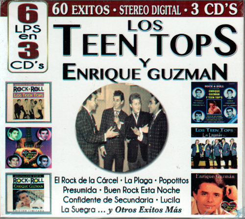 Teen Tops - Enrique Guzman (6LP en 3CD, 60 Exitos) Cro3c-80018