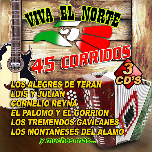 Varios Artistas (VIVA EL NORTE 45 CORRIDOS 3CD) Power-900412